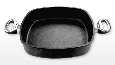 Hranatý titanový kastrol 28x28x7 cm s pokl. 4,5 l BAF Gigant